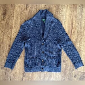 Vintage Lauren Jean Co Blue Cotton Cardigan Sweater